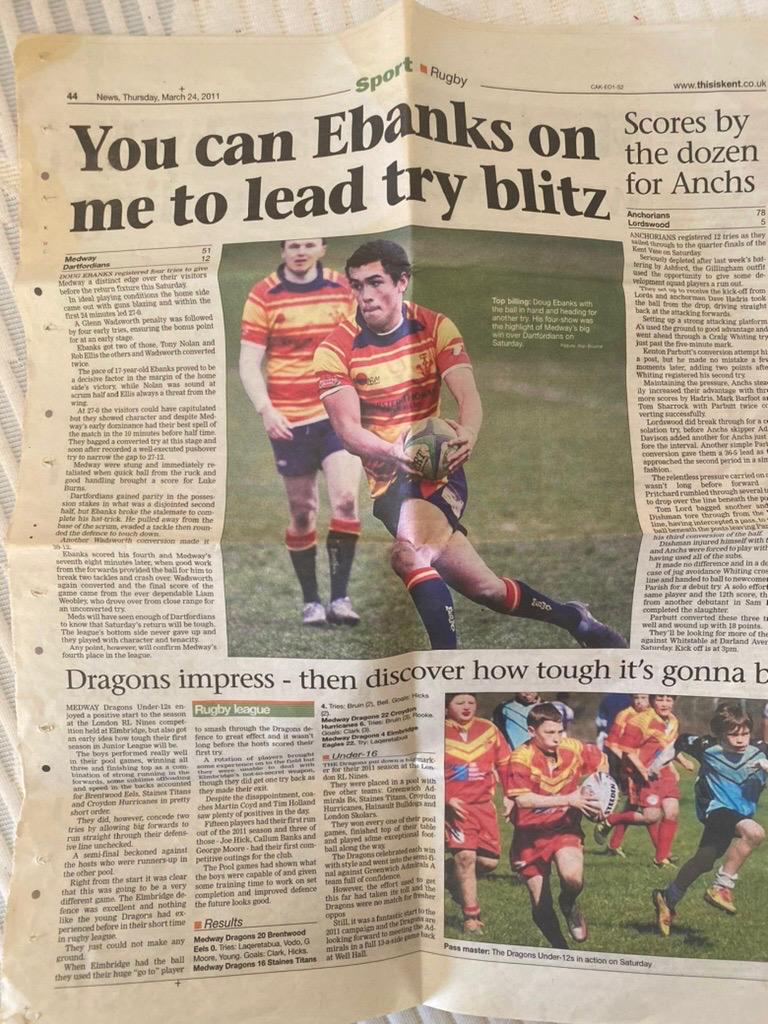 You can Ebanks on me to lead try blitz